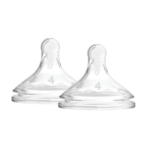 Tetine Gat Larg Options Plus, Silicon, de nivelul 4 , 2 buc