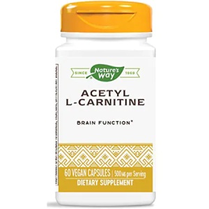 Acetyl L-Carnitine Natures Way, 500 mg, 60 capsule, Secom