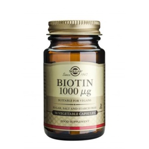 Biotin 1000 mcg, 50 capsule, Solgar