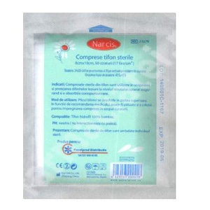 Comprese Sterile 8/10cm,Narcis