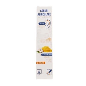 Conuri auriculare adulti 2buc - Pharmaherbal