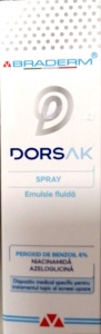 Dorsak spray cu emulsie fluida pentru acneea trunchiului, 100 ml, Braderm - Img 2