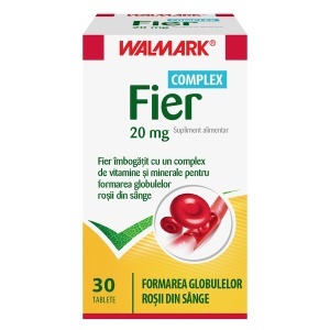 Fier Complex, 20 mg, 30 tablete, Walmark