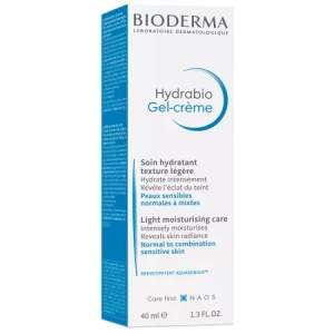 Gel crema pentru piele sensibila normala sau mixta Hydrabio, 40 ml, Bioderma