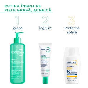 Gel spumant activ pentru piele mixta, grasa si predispusa la acnee Sebium, 400 ml, Bioderma - Img 5