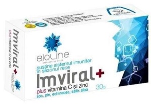 Imviral Plus Vitamina C si Zinc, 30 tablete, Helcor