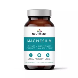 Magesium citrat + bisglycinat + taurat + malat + oxid, 120 capsule, Neutrient
