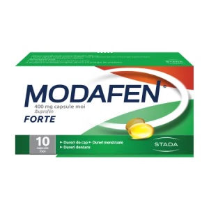 Modafen Forte 400 mg Ibuprofen, 10 capsule moi, Stada