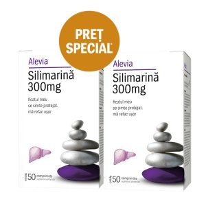 Silimarina, 300 mg,1+1 Gratis 100 comprimate, Alevia