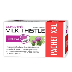Silimarina + Colina Milk Thistle, 400 mg, 90 + 30 capsule, Zdrovit