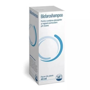Solutie pentru curatarea pleoapelor Blefaroshampoo, 40ml, Sifi