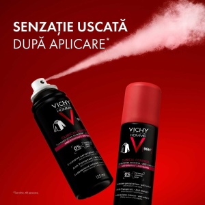 Spray antiperspirant pentru barbati impotriva mirosurilor neplacute Clinical Control 96H, 125 ml, Vichy - Img 3