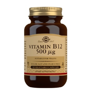 Vitamina B12, 500 mcg, 50 capsule, Solgar