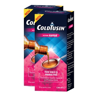 Coldtusin Junior sirop, 120 ml, 2 la pret de 1, Pachet Promo