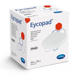 Comprese sterile oculare, 5.6 x 7cm, 25 bucati, Eycopad