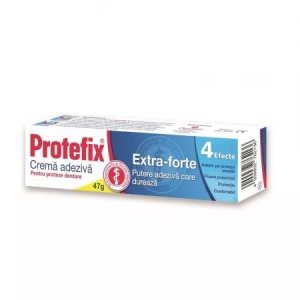 Crema adeziva pentru fixarea protezei dentare Extra Forte, 24 g, Protefix
