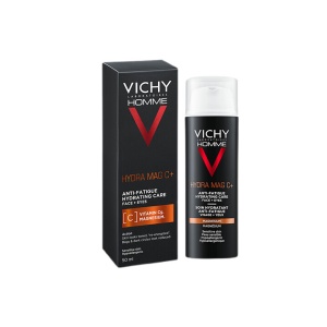 Crema hidratanta cu efect anti-oboseala pentru fata si zona ochilor Hydra Mag C, 50 ml, Vichy Homme