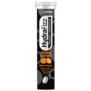 Electroliti cu aroma de portocale Hydra +Sport, 16 comprimate efervescente, Hydrafizz
