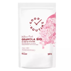Granola Bio cu goji si stafide Good Routine, 200 g, Secom