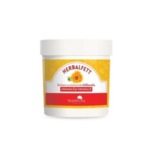 Herbalfett Balsam cu extract de Galbenele, vitamina E si vitamina A, 250 ml, Transvital
