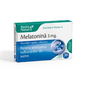 Melatonina, 3 mg, 30 tablete, Rotta Natura