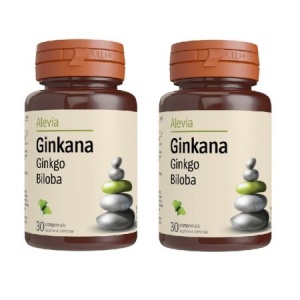 Pachet Ginkana Ginkgo Biloba 40 mg, 30+30 comprimate, Alevia