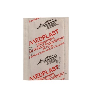 Pansament cu rivanol Medplast 1252 M, 10x6 cm, Mebra