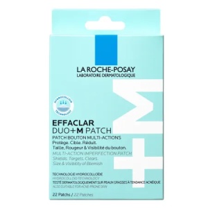 Plasturi anti-eruptii cutanate invizibili si ultra subtiri Effaclar Duo +M Patch, 22 bucati, La Roche-Posay