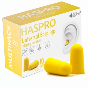 Set dopuri de urechi Multi 10, Yellow, 10 perechi, Haspro - Img 1