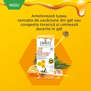 Sirop pentru tuse si dureri in gat, 150ml, Zarbee's - Img 2