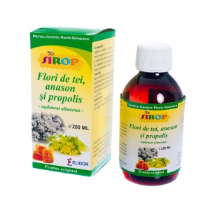 Sirop Tei , Anason si Propolis 200ml , Elidor