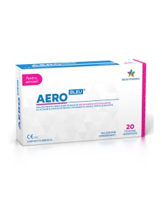 Solutie pentru nebulizare pe baza de apa si acid hialuronic Aero Bleu, 20 fiole x 5 ml, Bleu Pharma