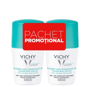 Vichy cu parfum Deodorant Roll-On 48h set 2x50ml