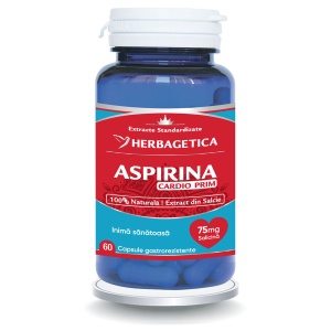 Aspirina Cardio Prim, 60 capsule, Herbagetica