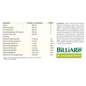 Billiaris, 40 comprimate, Hyllan - Img 3