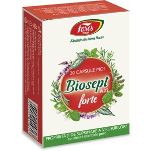 Biosept Forte A22, 20 capsule, Fares