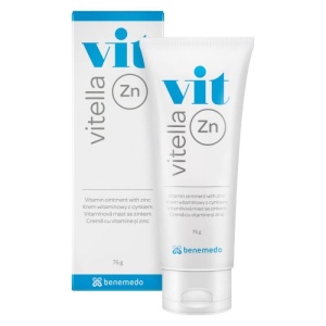 Crema cu vitamine si zinc Vitella Zn, 75 g, Benemedo