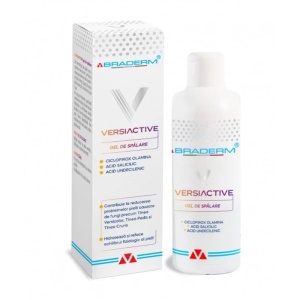 Gel de spalare pentru corp si scalp Versiactive 200 ml, Braderm