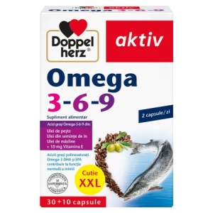Omega 3-6-9 Aktiv, 30 + 10 capsule, Doppelherz