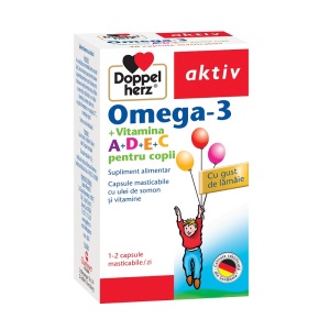 Omega-3 + Vitamina A+D+E+C, 30 capsule, Doppelherz