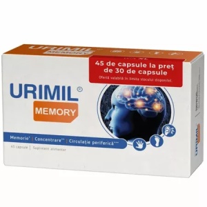 Pachet Urimil Memory, 30 capsule + 15 capsule, NaturPharma