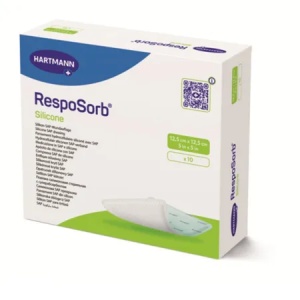 Pansament RespoSorb Silicone, 12,5 x 12,5 cm, 10 bucati, Hartmann