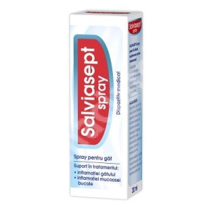 Salviasept spray pentru gat, 20 ml, Zdrovit