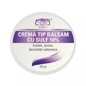 Unguent cu sulf 10%, 40 g, Ceta Sibiu