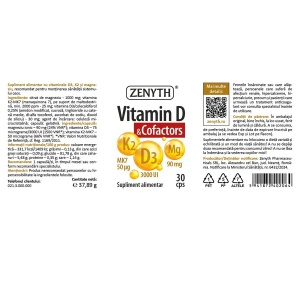 Vitamina D & Cofactors, 30 capsule, Zenyth - Img 4