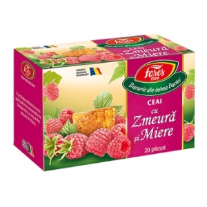 Ceai cu zmeura si miere, 20 plicuri, Fares