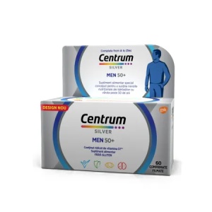 Centrum Silver 50+ pentru barbati, 60 comprimate, Gsk
