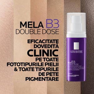 Concentrat intensiv serum-crema anti-pete solare si pete pigmentare Mela B3 Double Dose, 40 ml, La Roche-Posay - Img 4