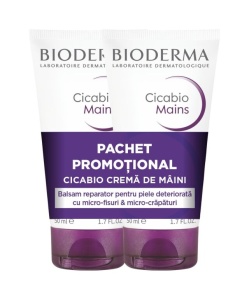 Crema de maini Cicabio 50ml , 1+1 (50%) Bioderma