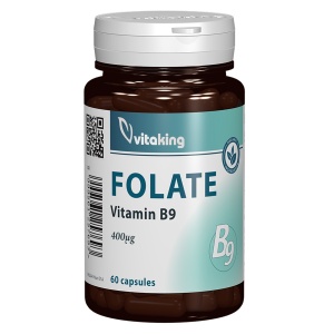Folat organic, 400 mcg, 60 capsule, Vitaking